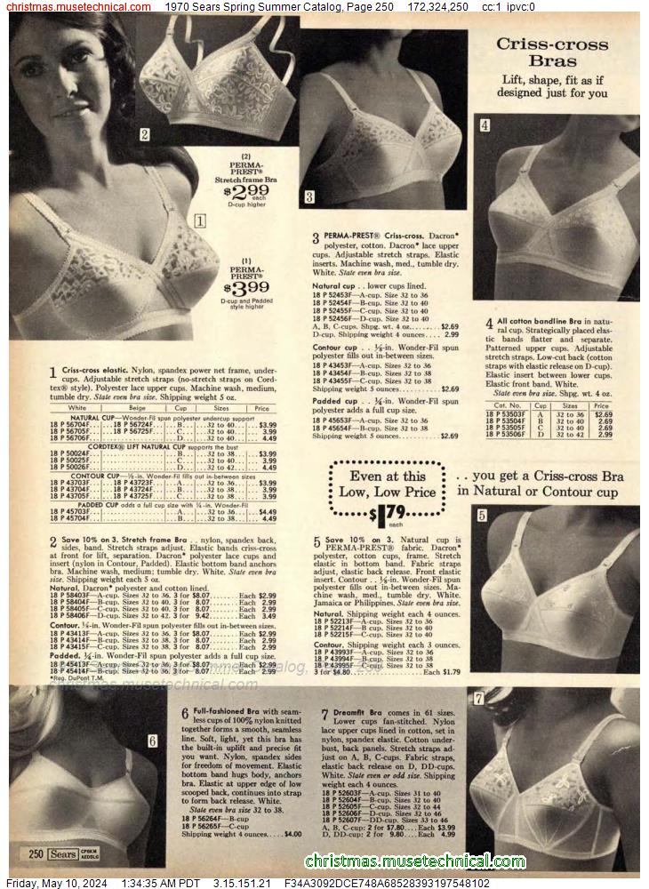1970 Sears Spring Summer Catalog, Page 250