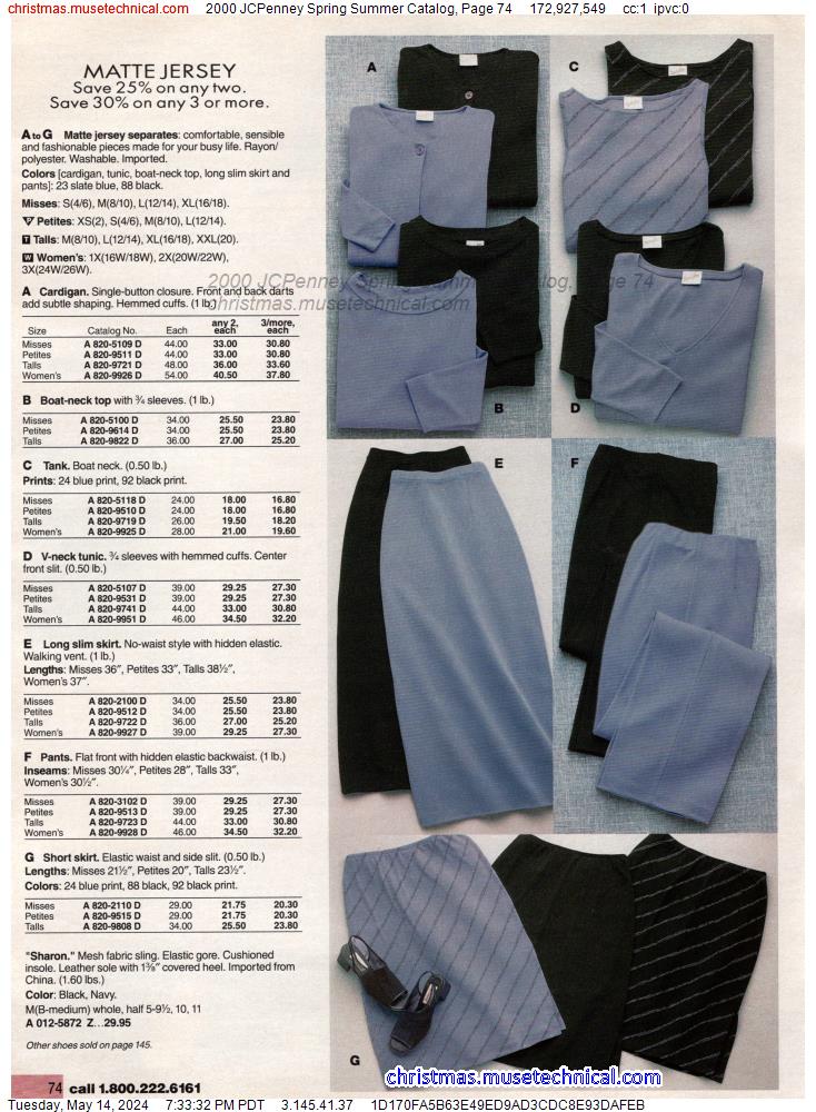 2000 JCPenney Spring Summer Catalog, Page 74