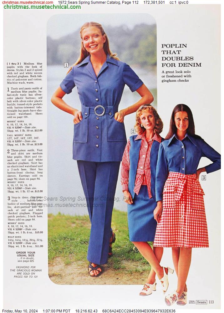 1972 Sears Spring Summer Catalog, Page 112