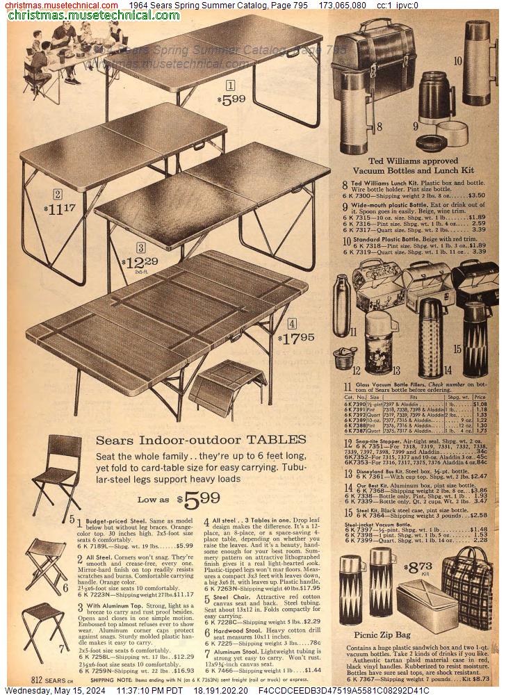 1964 Sears Spring Summer Catalog, Page 795