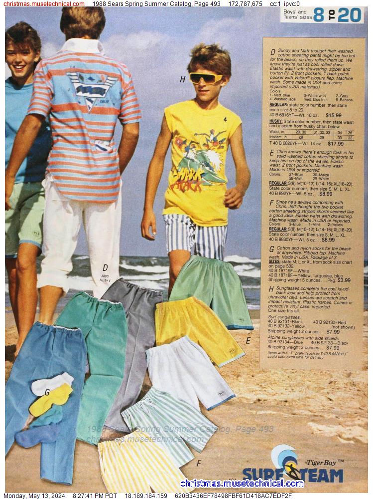 1988 Sears Spring Summer Catalog, Page 493