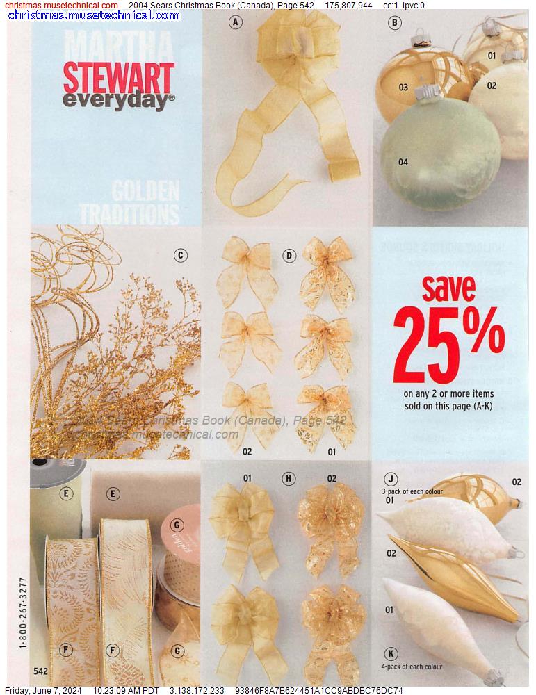 2004 Sears Christmas Book (Canada), Page 542