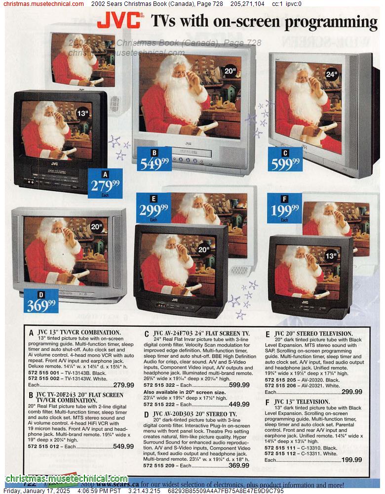 2002 Sears Christmas Book (Canada), Page 728