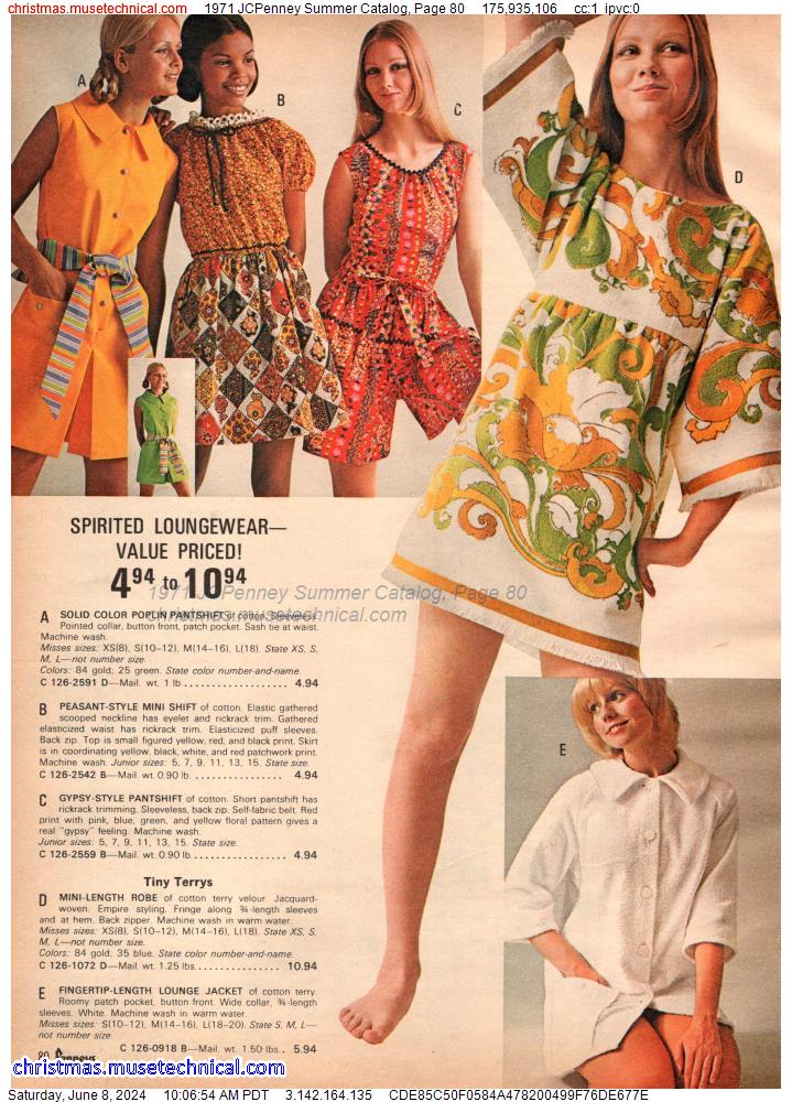 1971 JCPenney Summer Catalog, Page 80