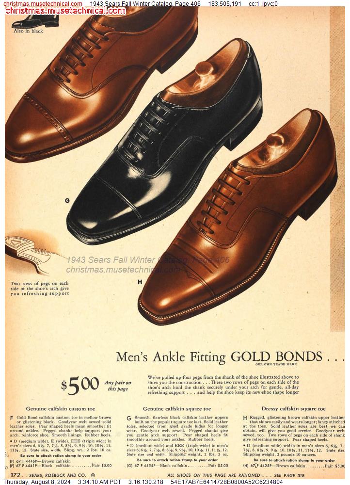 1943 Sears Fall Winter Catalog, Page 406