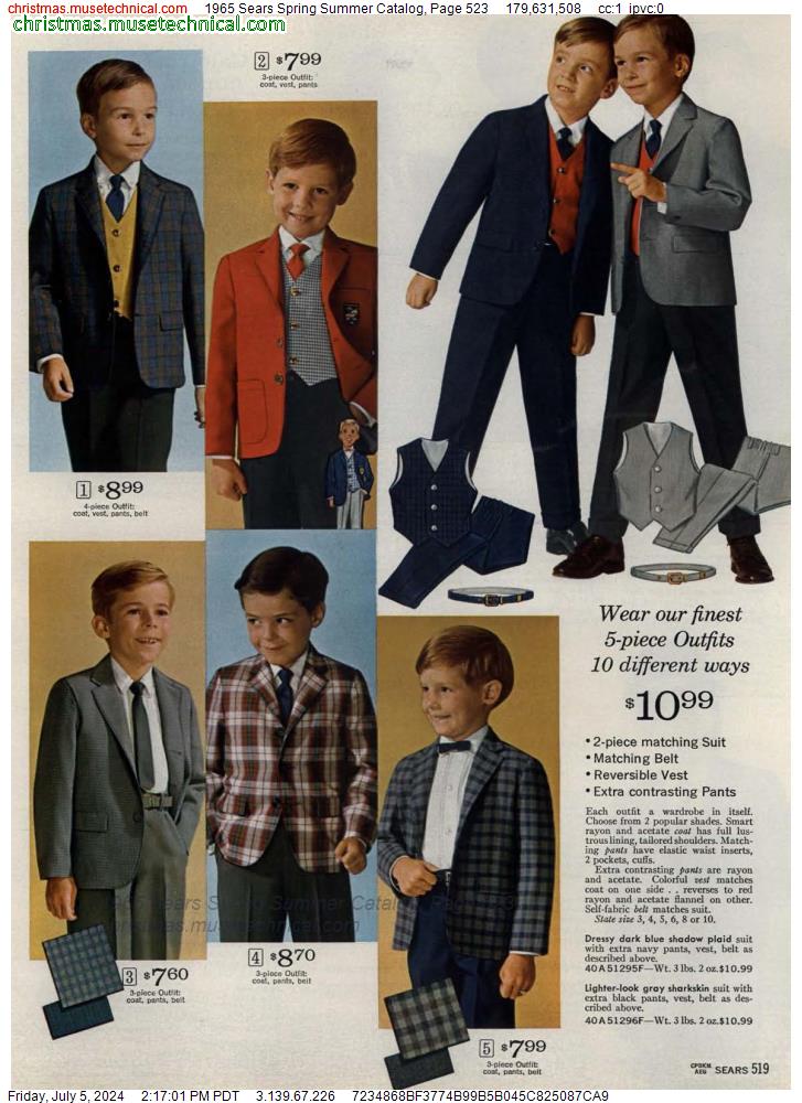 1965 Sears Spring Summer Catalog, Page 523