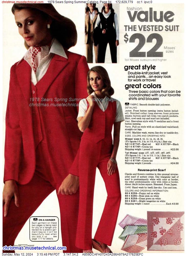 1978 Sears Spring Summer Catalog, Page 94