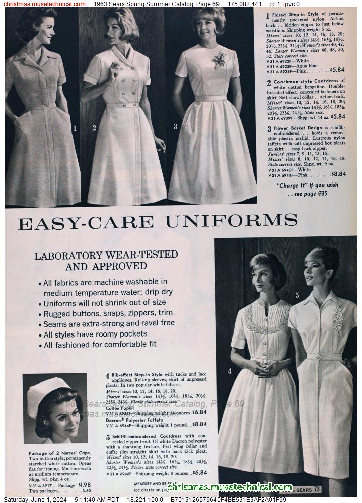 1963 Sears Spring Summer Catalog, Page 69