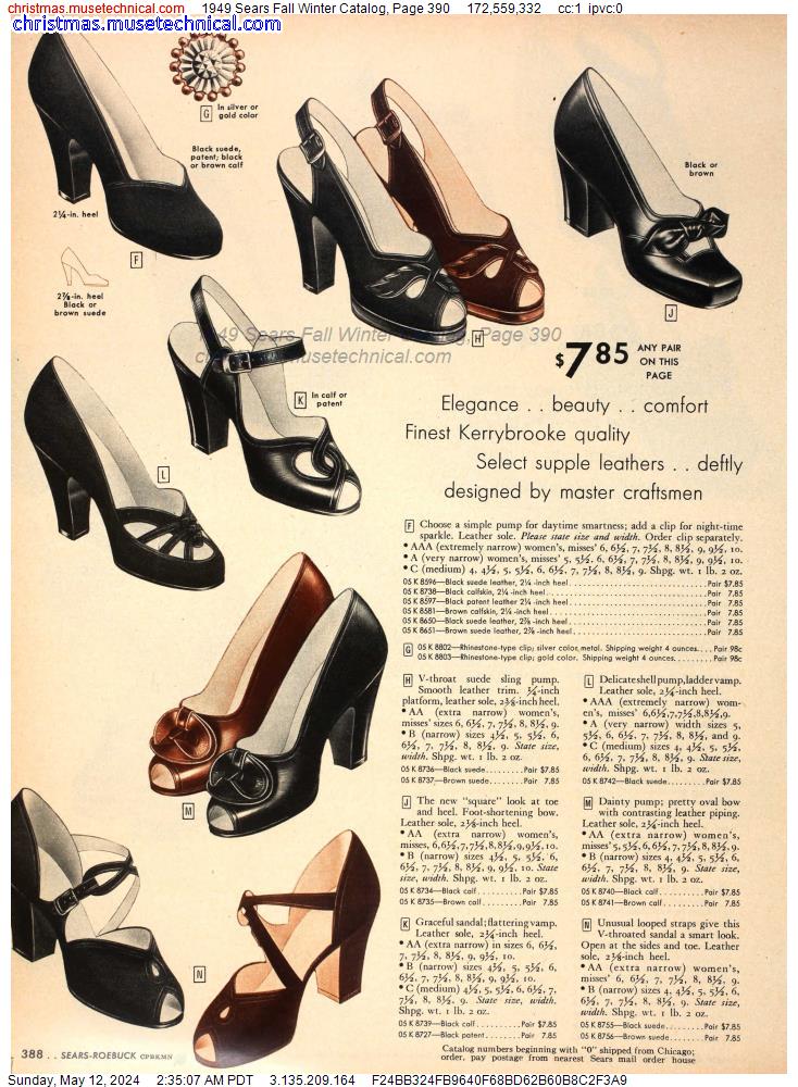 1949 Sears Fall Winter Catalog, Page 390
