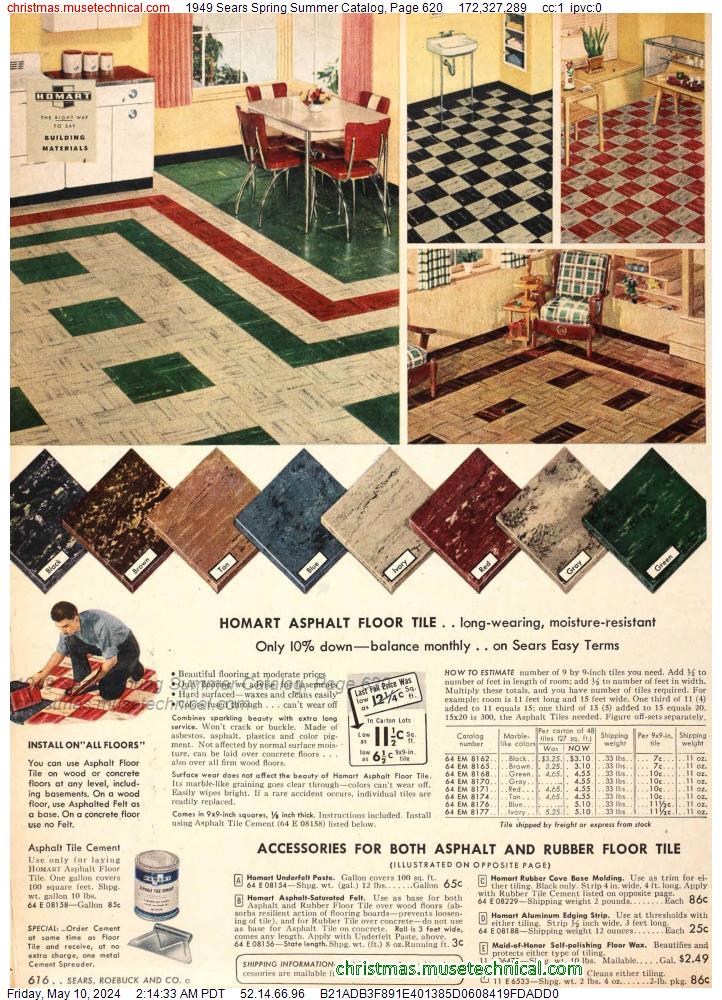 1949 Sears Spring Summer Catalog, Page 620