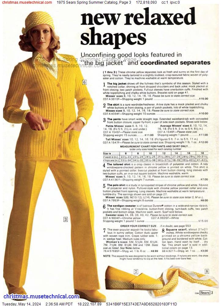 1975 Sears Spring Summer Catalog, Page 3