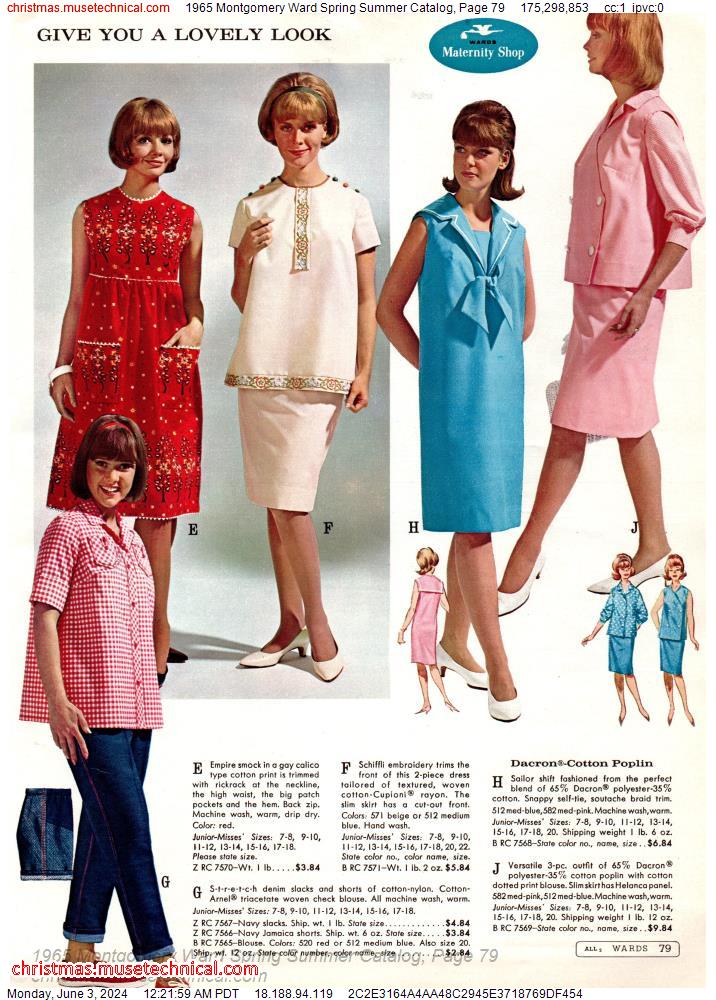 1965 Montgomery Ward Spring Summer Catalog, Page 79
