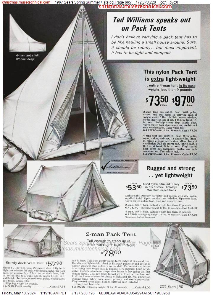 1967 Sears Spring Summer Catalog, Page 665