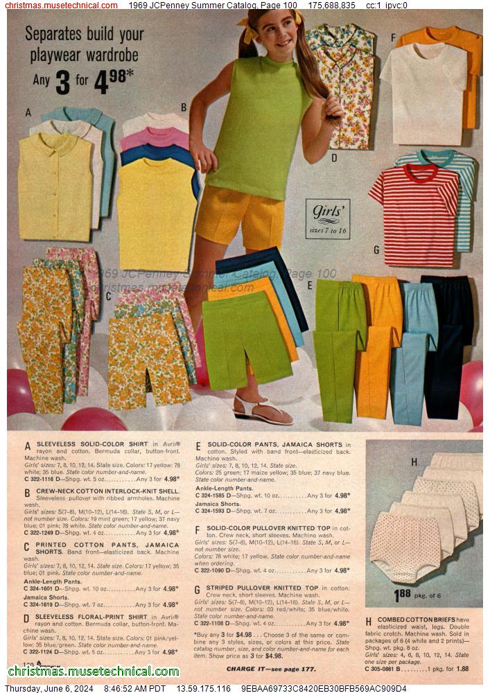 1969 JCPenney Summer Catalog, Page 100
