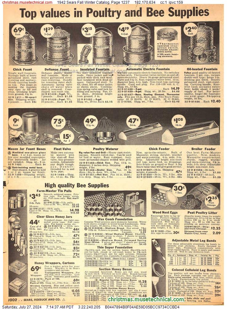1942 Sears Fall Winter Catalog, Page 1237