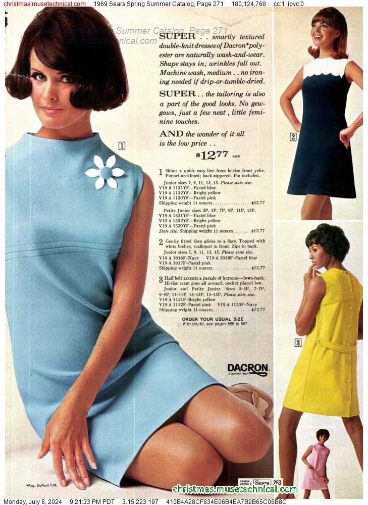 1969 Sears Spring Summer Catalog, Page 271