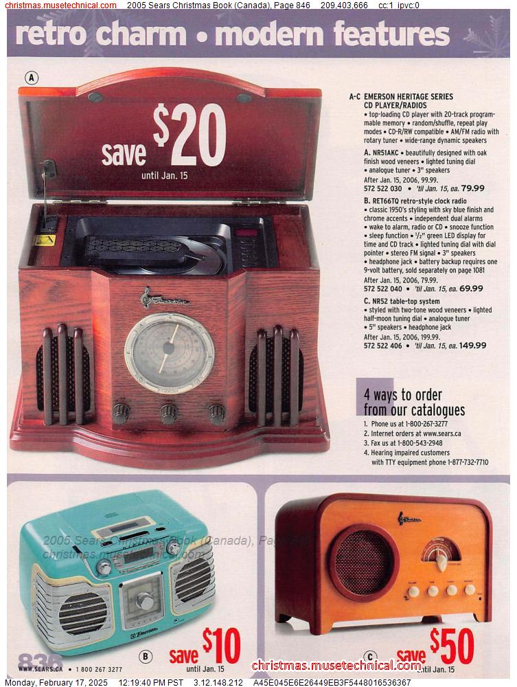 2005 Sears Christmas Book (Canada), Page 846