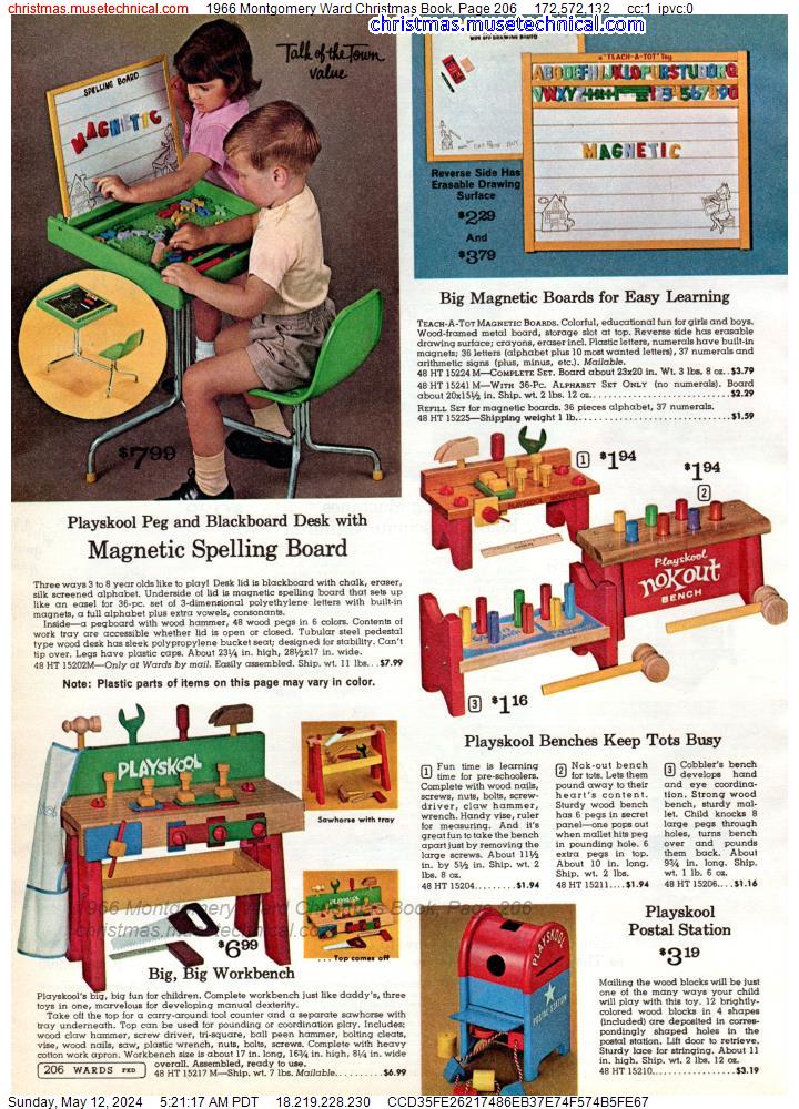 1966 Montgomery Ward Christmas Book, Page 206