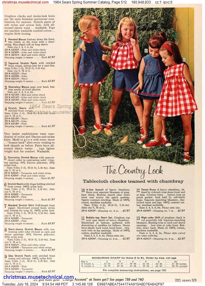 1964 Sears Spring Summer Catalog, Page 512