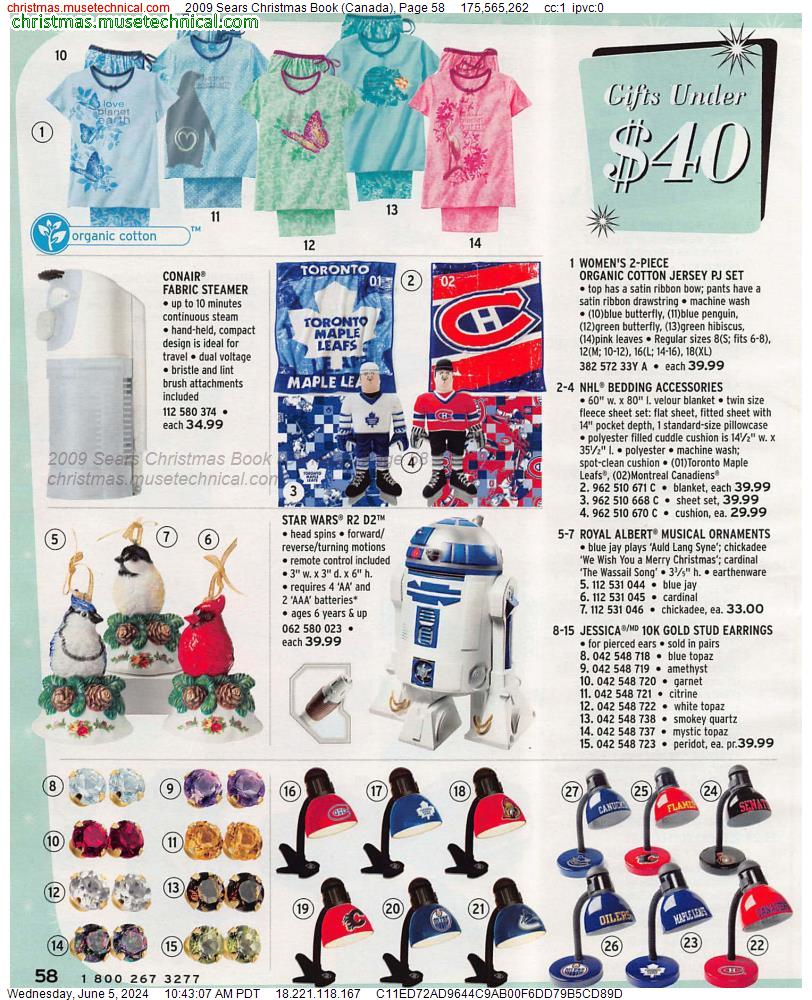 2009 Sears Christmas Book (Canada), Page 58