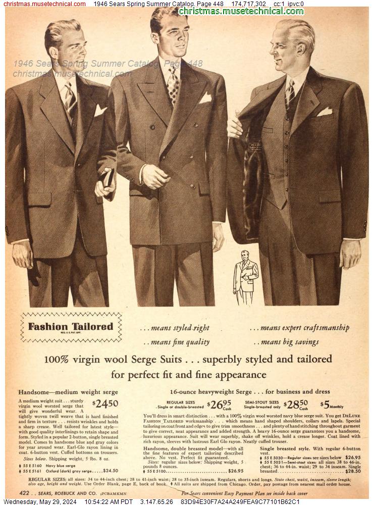 1946 Sears Spring Summer Catalog, Page 448