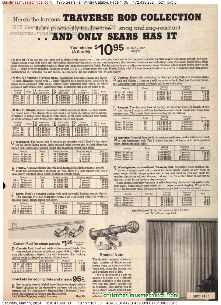 1975 Sears Fall Winter Catalog, Page 1435