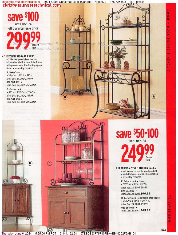 2004 Sears Christmas Book (Canada), Page 673