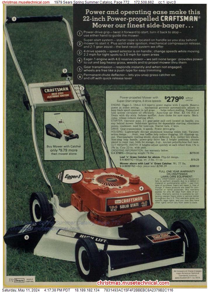 1979 Sears Spring Summer Catalog, Page 772