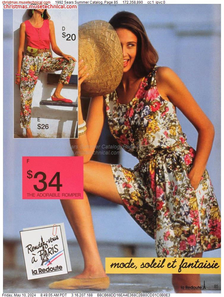 1992 Sears Summer Catalog, Page 85