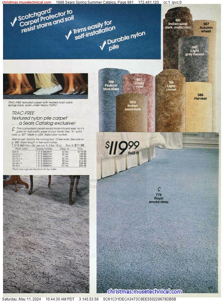 1988 Sears Spring Summer Catalog, Page 991