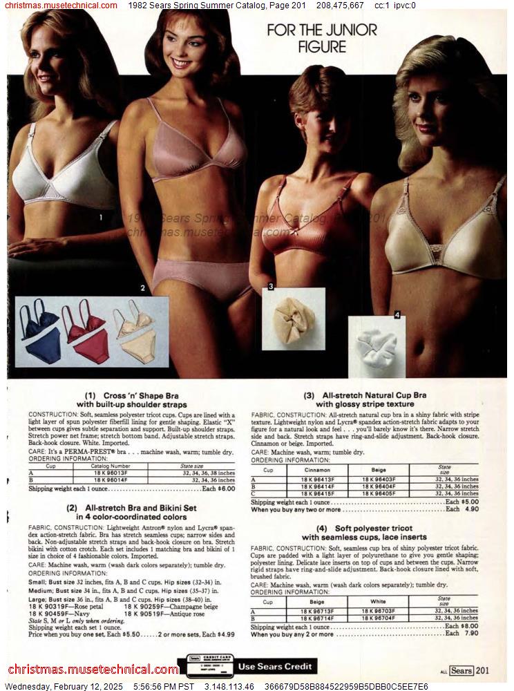 1982 Sears Spring Summer Catalog, Page 201