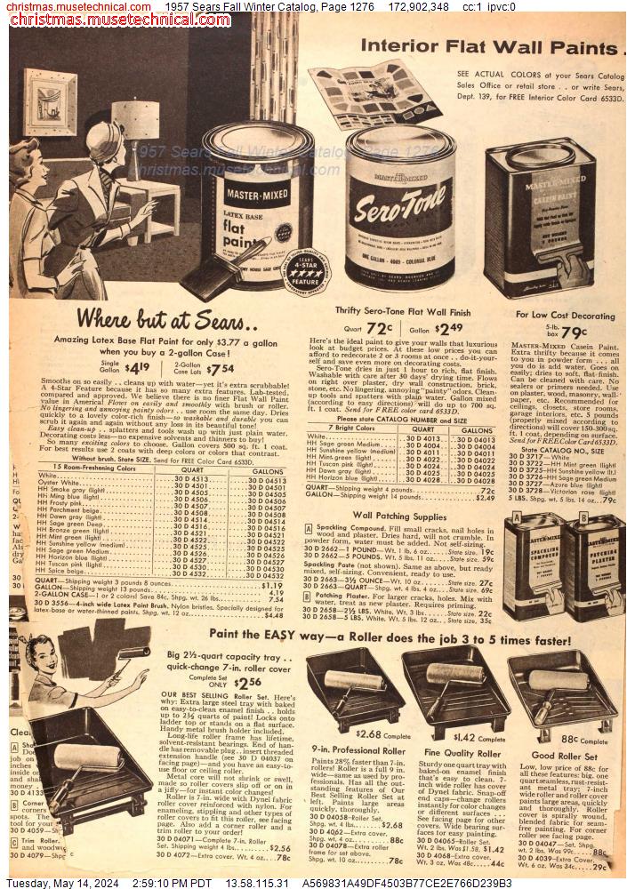1957 Sears Fall Winter Catalog, Page 1276
