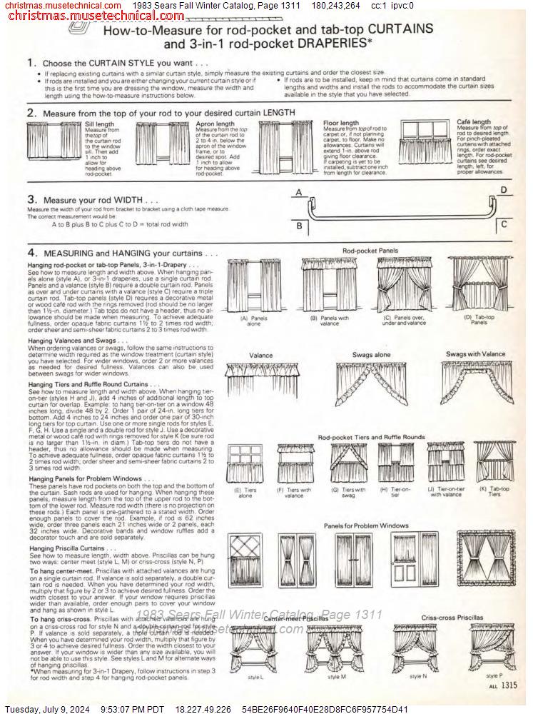 1983 Sears Fall Winter Catalog, Page 1311