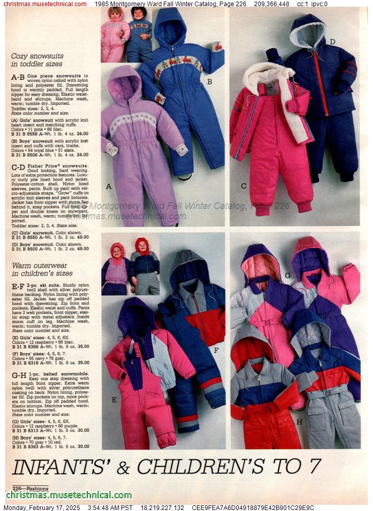 1985 Montgomery Ward Fall Winter Catalog, Page 226