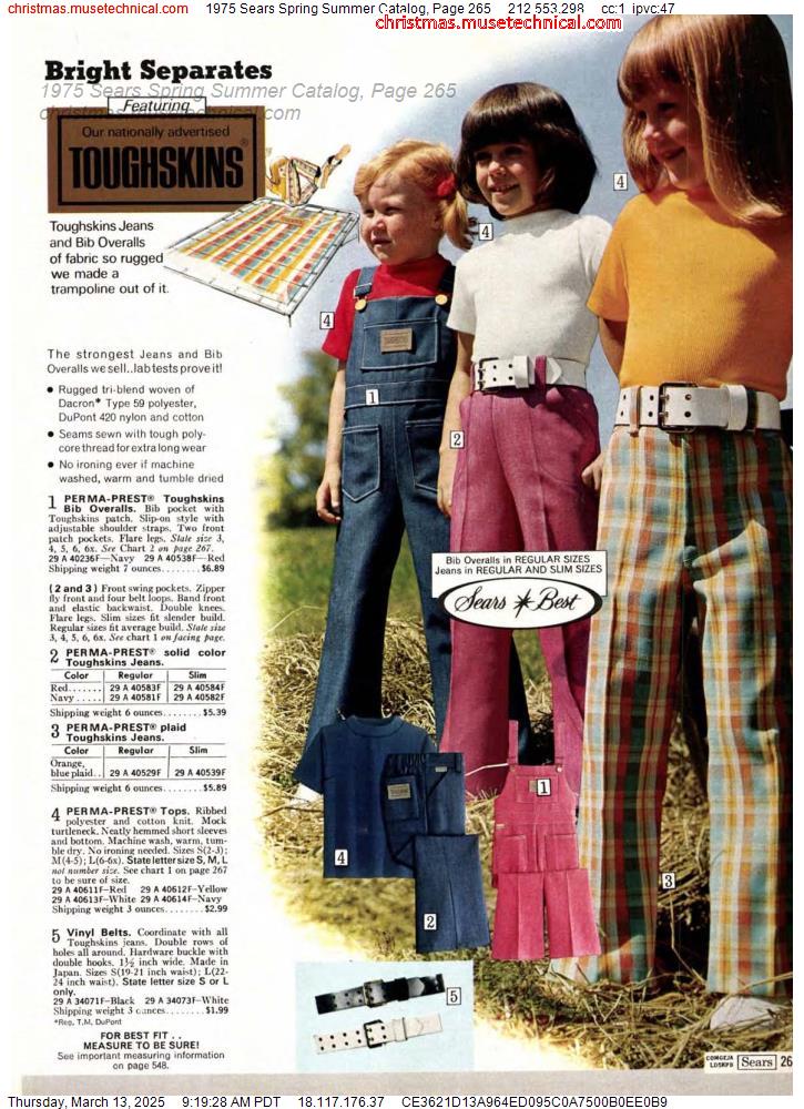 1975 Sears Spring Summer Catalog, Page 265