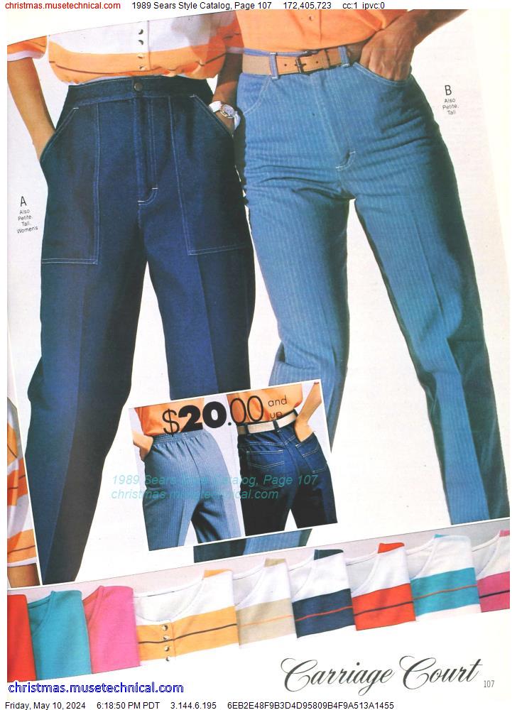 1989 Sears Style Catalog, Page 107