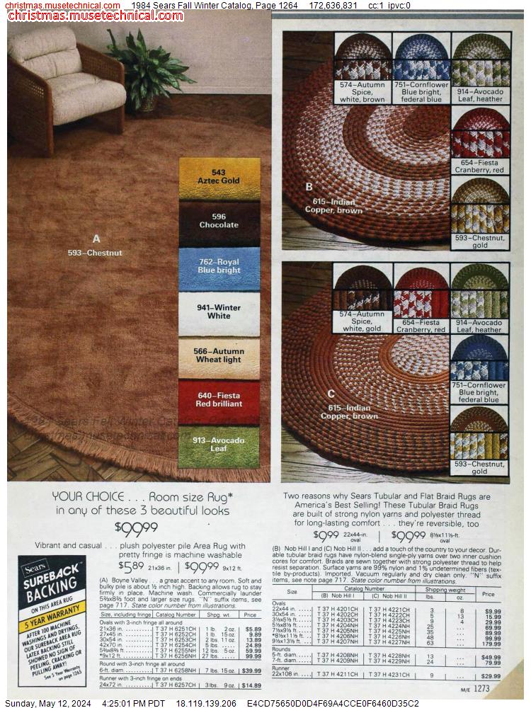 1984 Sears Fall Winter Catalog, Page 1264