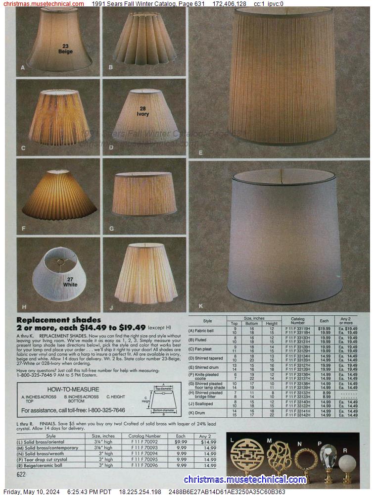 1991 Sears Fall Winter Catalog, Page 631