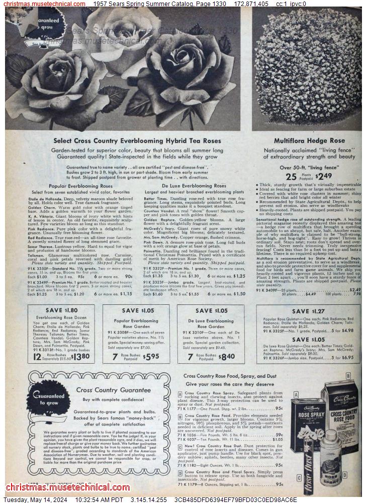1957 Sears Spring Summer Catalog, Page 1330