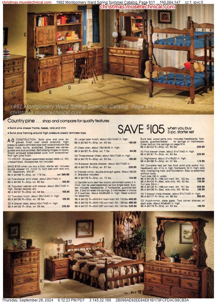 1982 Montgomery Ward Spring Summer Catalog, Page 911