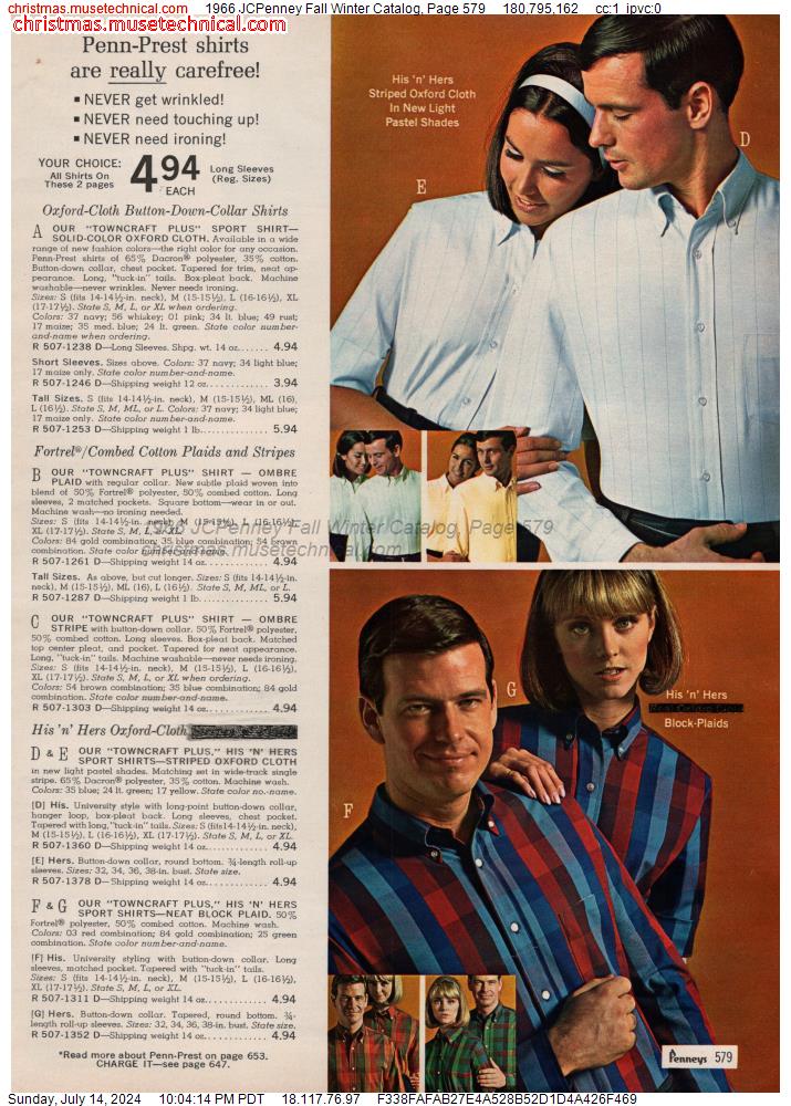 1966 JCPenney Fall Winter Catalog, Page 579