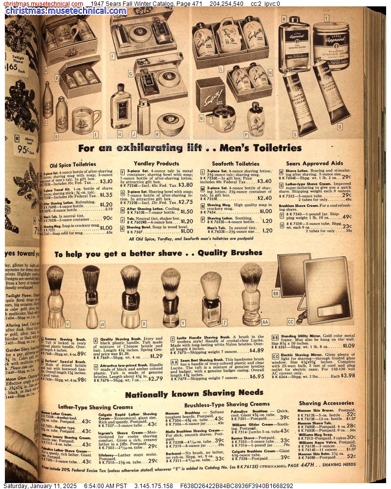 1947 Sears Fall Winter Catalog, Page 471