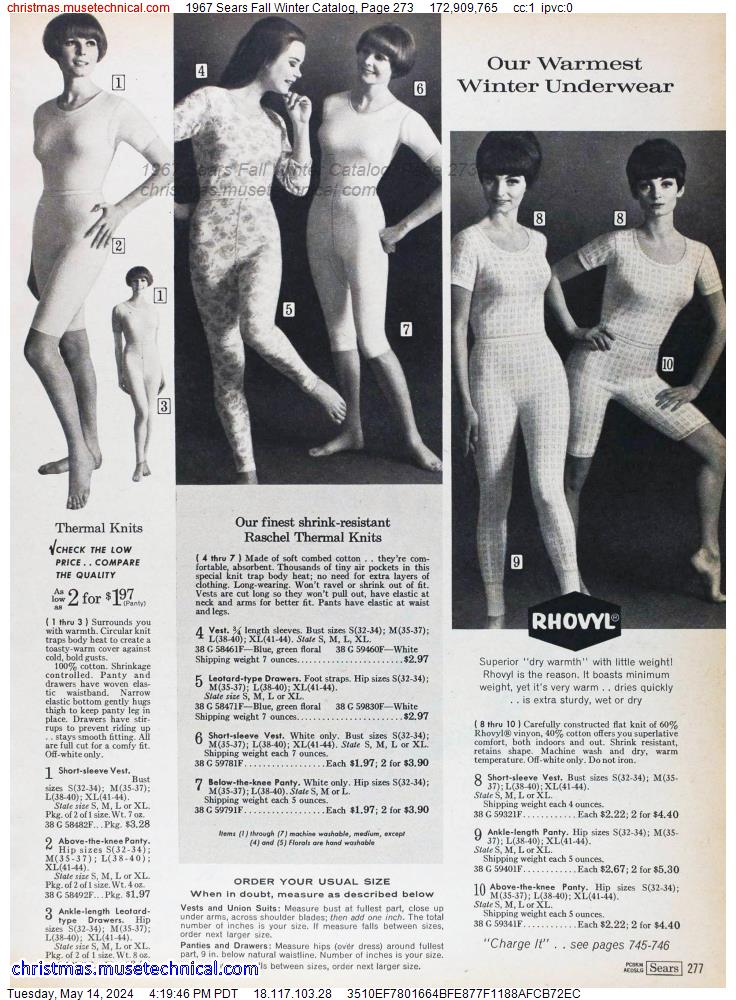 1967 Sears Fall Winter Catalog, Page 273