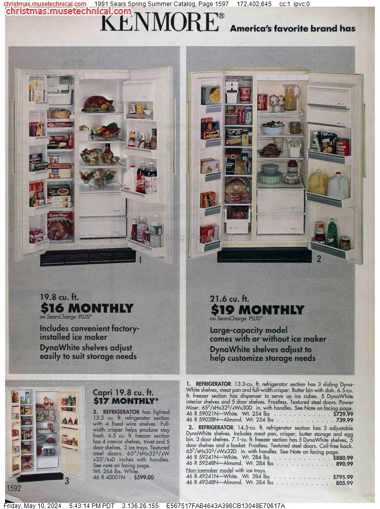 1991 Sears Spring Summer Catalog, Page 1597