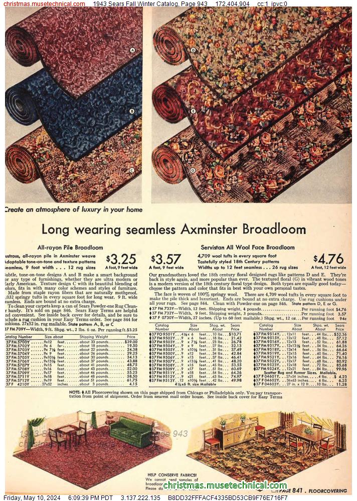 1943 Sears Fall Winter Catalog, Page 943