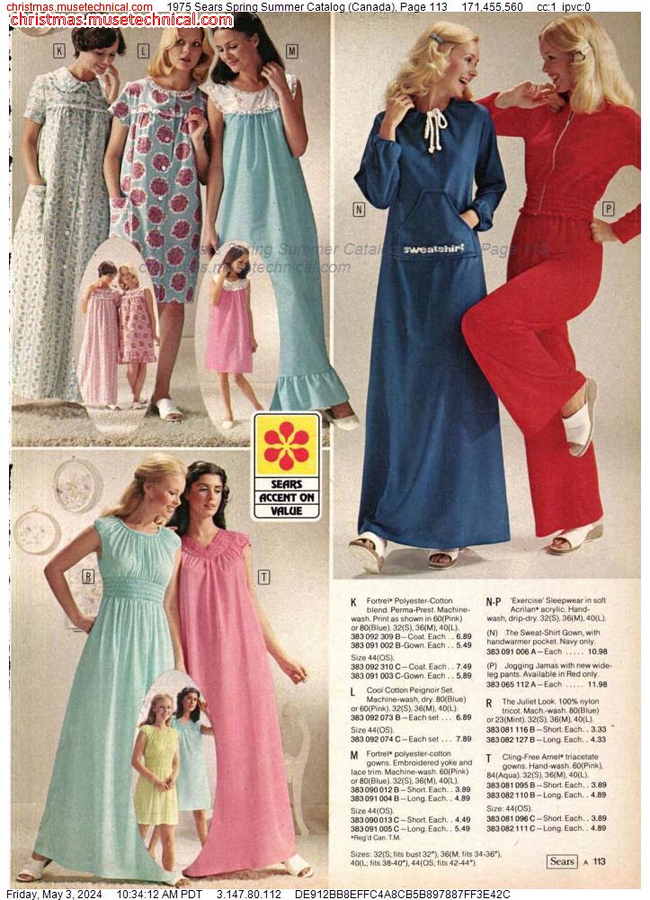 1975 Sears Spring Summer Catalog (Canada), Page 113