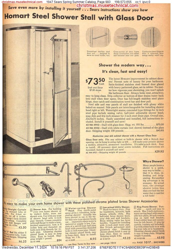 1947 Sears Spring Summer Catalog, Page 983