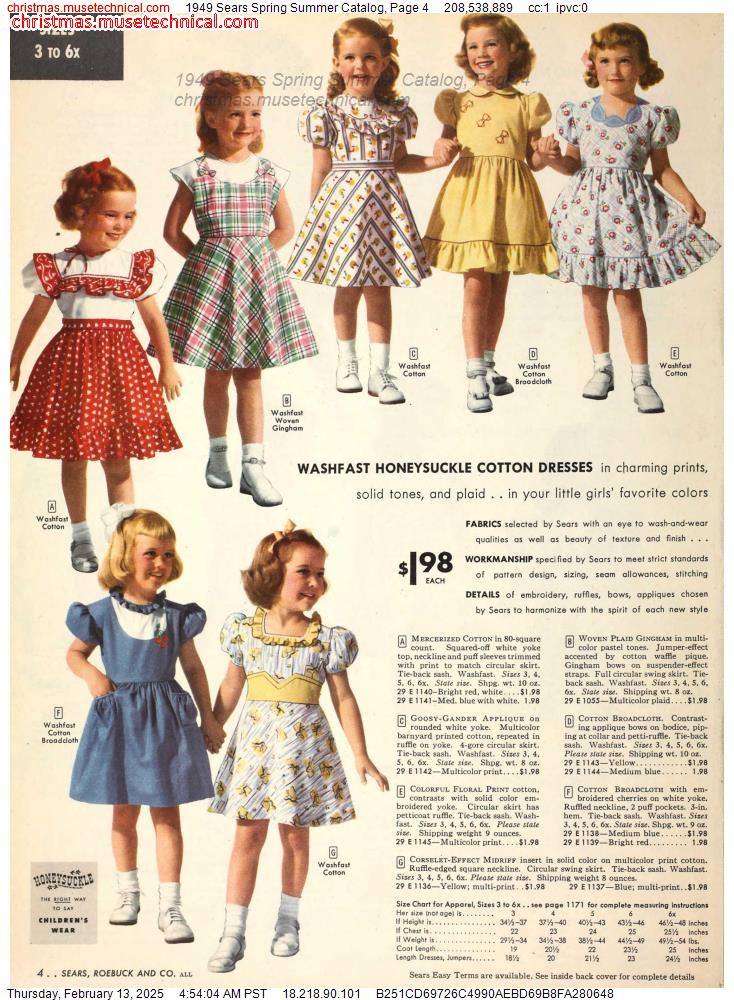 1949 Sears Spring Summer Catalog, Page 4