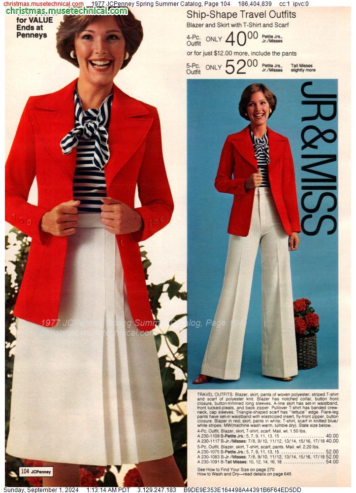 1977 JCPenney Spring Summer Catalog, Page 104