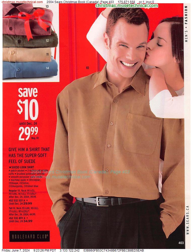 2004 Sears Christmas Book (Canada), Page 403